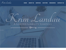 Tablet Screenshot of krimlandau.com